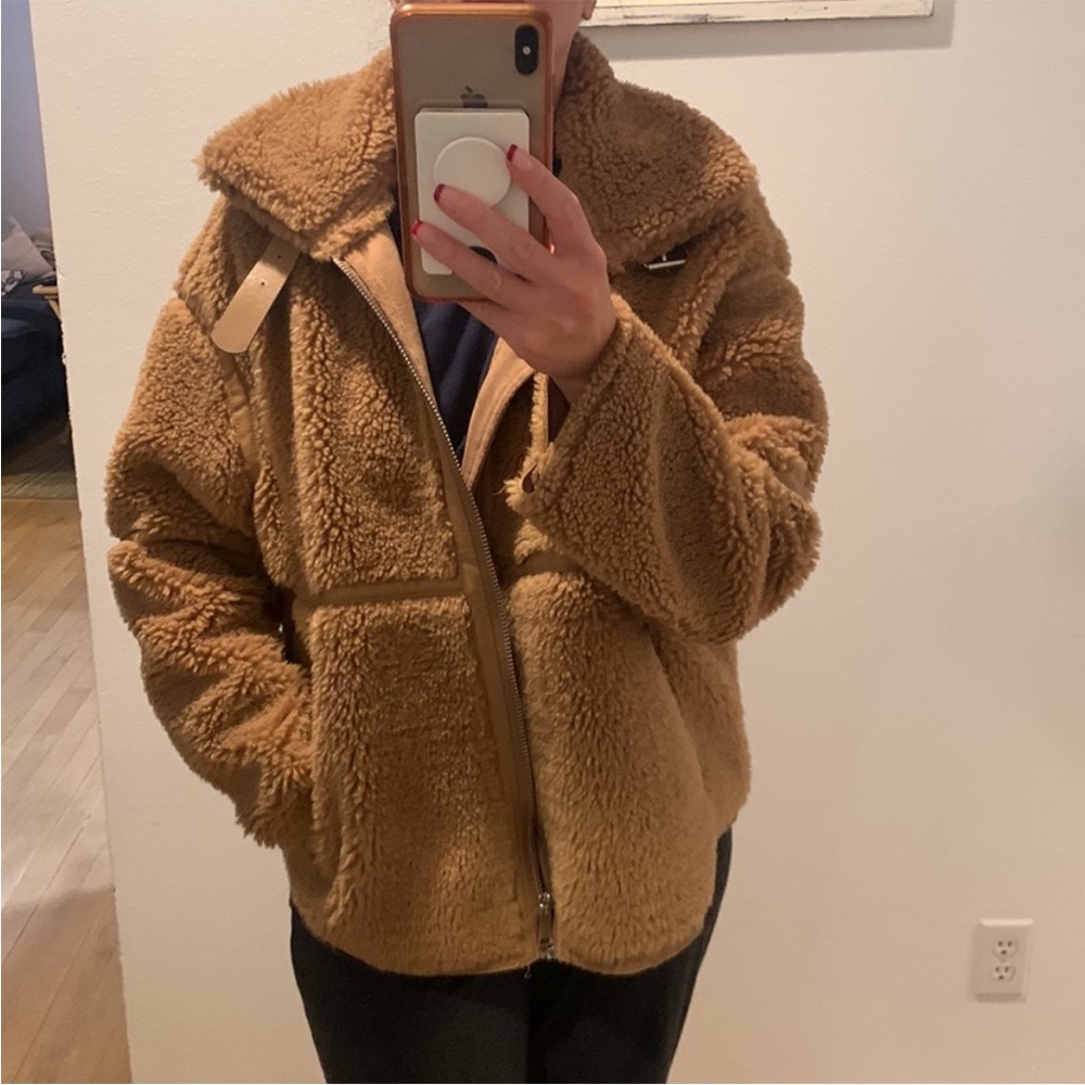 Zara Tan Teddy Jacket